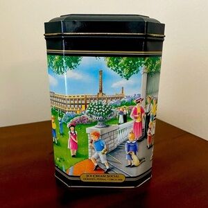 Hershey’s Hometown Series Tin #10 – “Ice Cream Social” – Collectible Canister –
